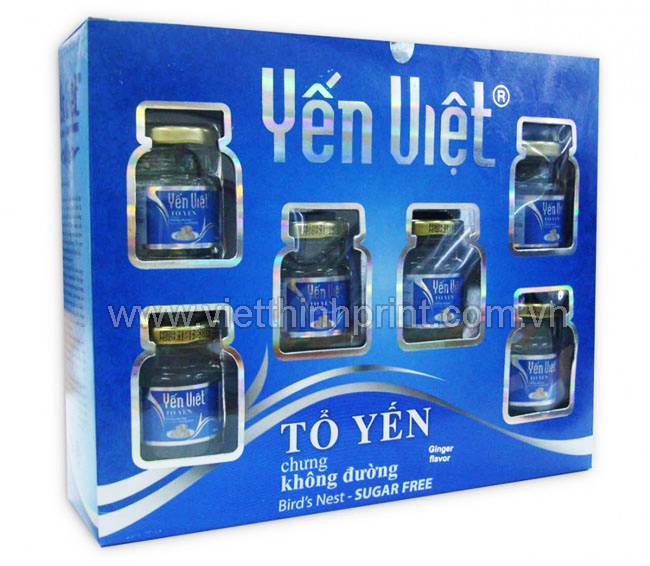 Hộp yến in metallized 10